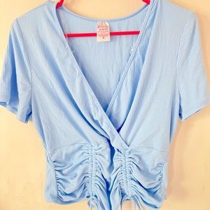 Blue cute blouse